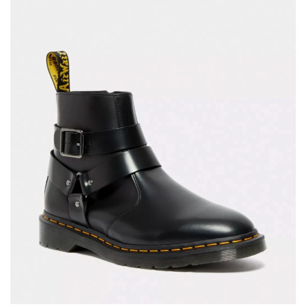 Dr. Martens Black Leather Ankle Boots